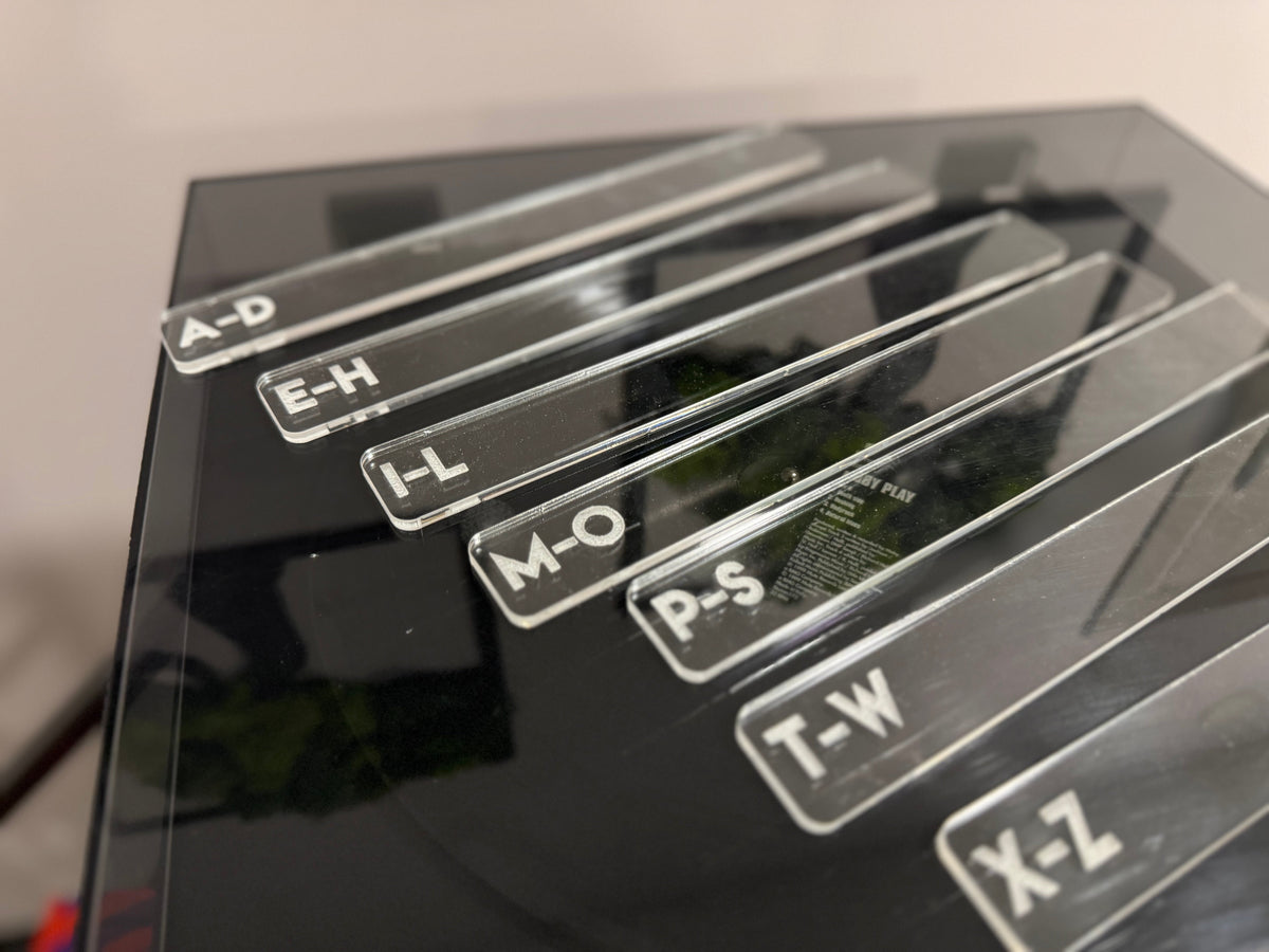 Acrylic Alphabet Dividers for Vinyl Records and Books — buy | FACTURA