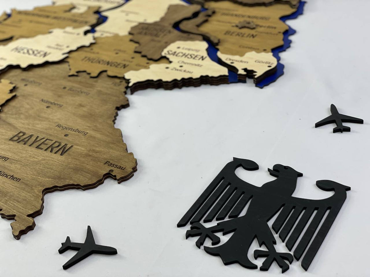 Map of Germany with Rivers Wonder Color — buy | FACTURA