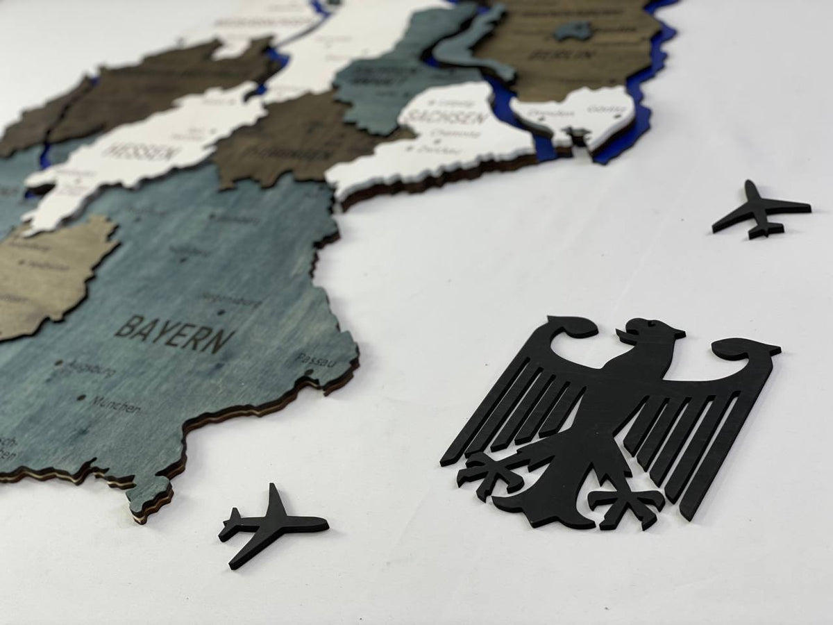 Map of Germany with Rivers Loft Color — buy | FACTURA
