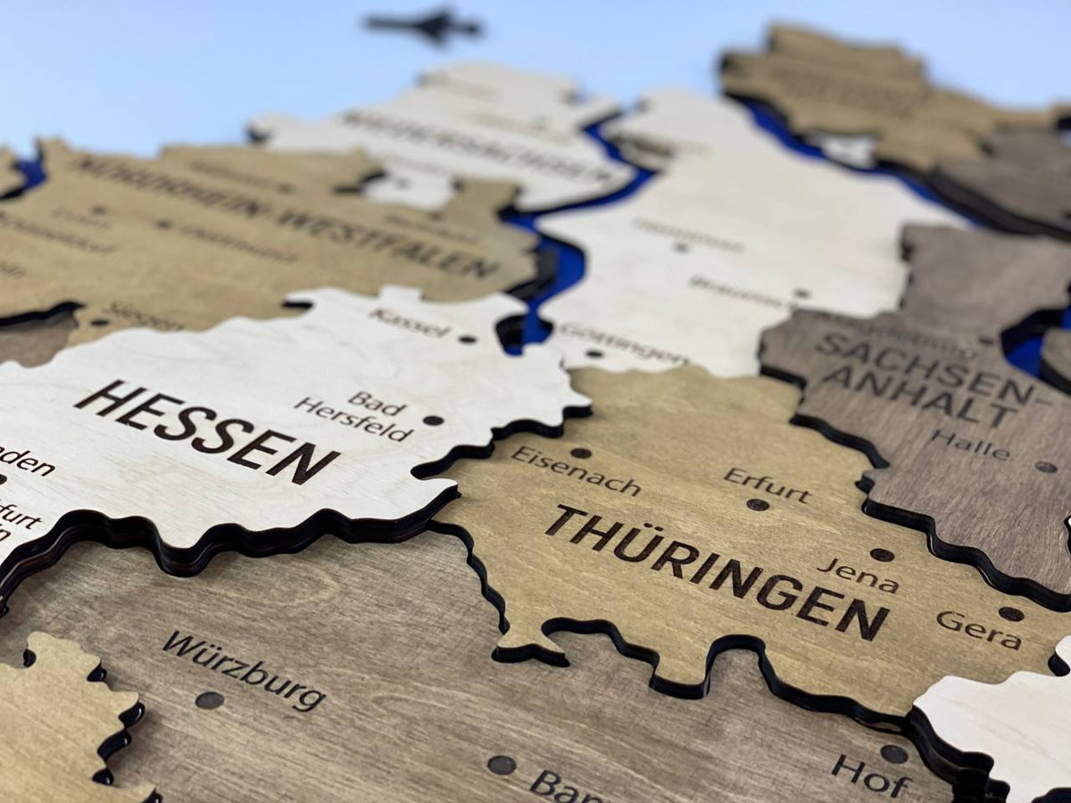 Map of Germany with Rivers Wonder Color — buy | FACTURA